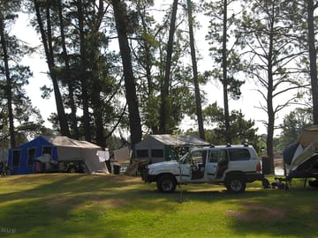 Lake views from a grass pitch