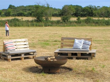 Grassy space and seating