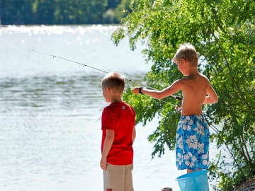 Fishing in the lake