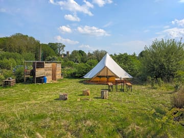 Bell tent exterior