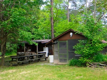 Picnic tables available at the site