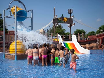 One of the themed swimming pools