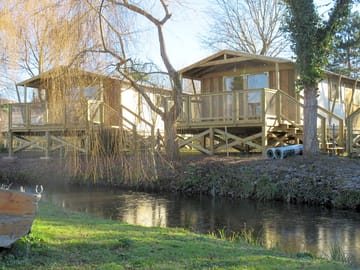 Holiday homes overlooking the river