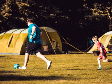 Grass tent pitches