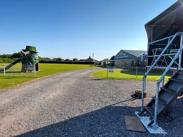 Looking towards the play area and café
