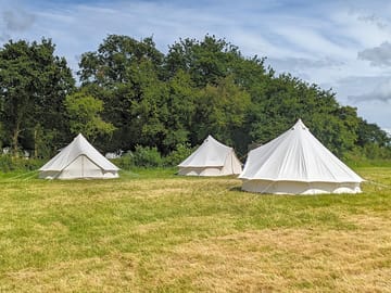 Unfurnished bell tent