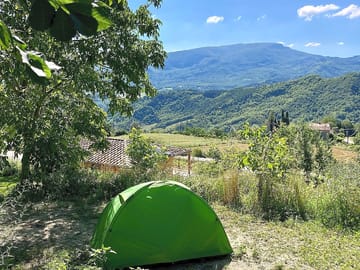 Views over the emilia-romagna apennines