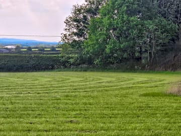 Grass pitching area