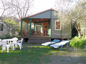 Exterior with decking and seating area