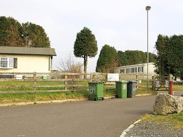 The entrance at the back