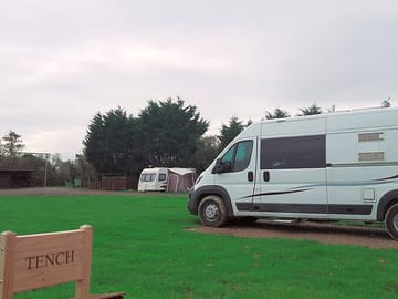 Hardstanding and grass pitch
