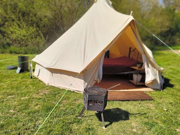 Bell tent exterior
