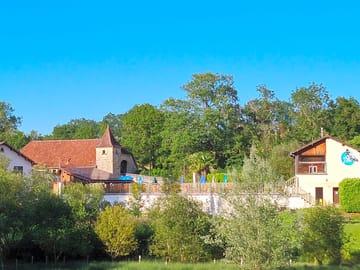 View across the campsite