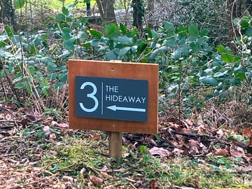 Each cabin is in its own area of private woodland