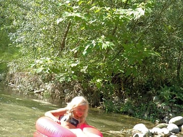 Enjoy a splash in the river