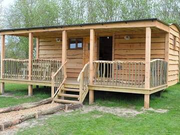 The hut with a spacious verandah
