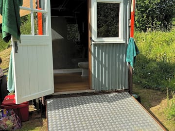 Exclusive use of shower and loo trailer