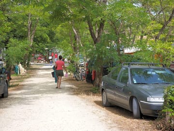 On your way to the camping area