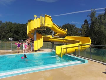 The waterslide is fun