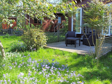 Deck with garden view