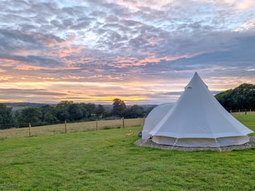 Bell tent on site