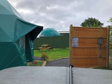 Space around each dome