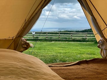 The view from the tents