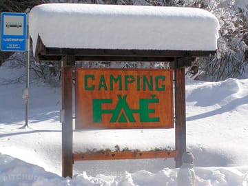 The entrance under the snow