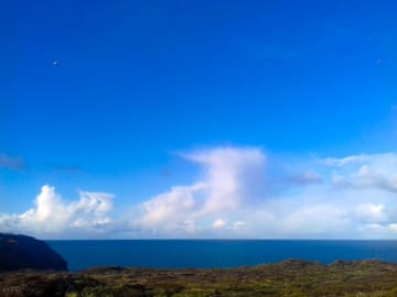 Azure skies in spring