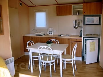 Kitchen corner in the comfort two-bedroom lodge