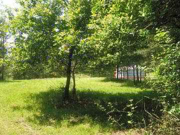 The land around the yurt