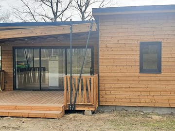 Outside chalet