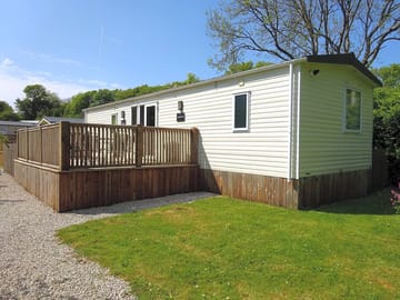 Platinum caravan with private decked area
