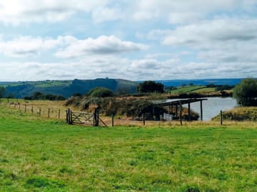 View from the wild camping site