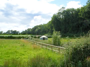 Looking across to the camping field