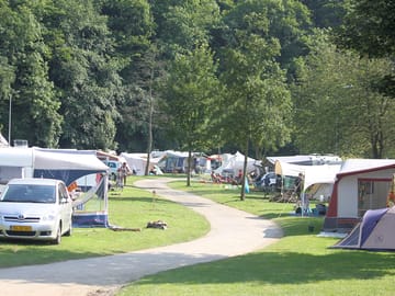 Gezellig druk op de camping