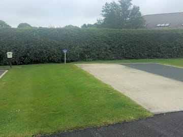 Hardstanding pitches with electric connection