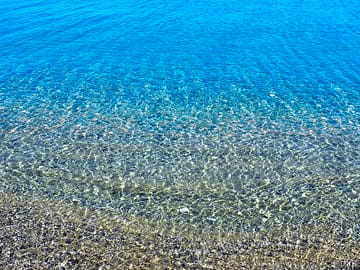 Clear sea at the beach