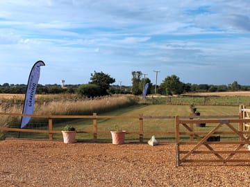 View of the camping field