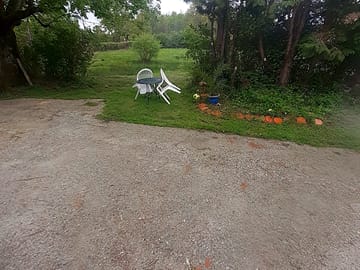 Gravel or grass parking