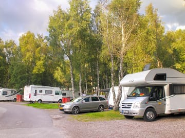 Hardstanding pitches around the site