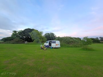 Spacious campsite pitches