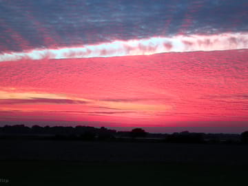 Sunset across the chichester harbour