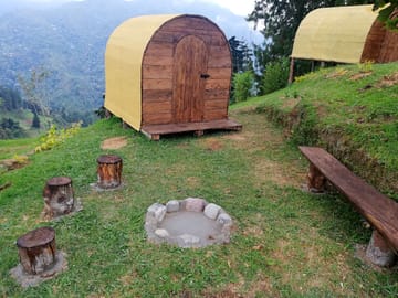 Outside cabin pod
