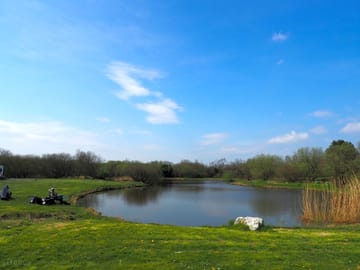 View from top of our main lake called woody's lake