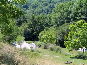 Large tent pitch