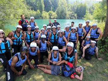 Rafting group fun
