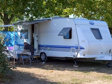 Pitch under the trees