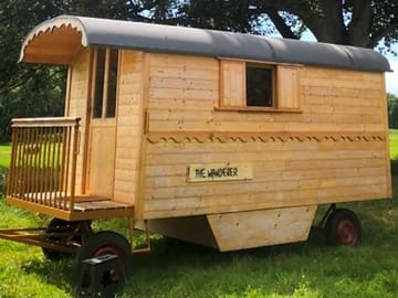 Outisde the gypy caravan