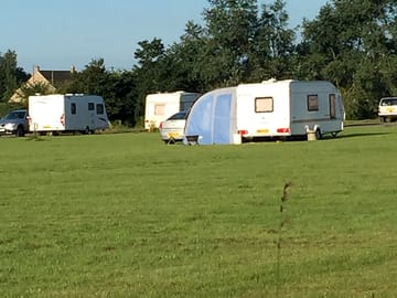 Spacious grass pitches